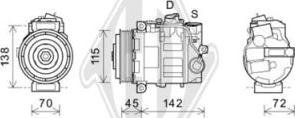 Diederichs DCK1366 - Компресор, кондиціонер autozip.com.ua