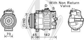 Diederichs DCK1368 - Компресор, кондиціонер autozip.com.ua