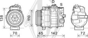 Diederichs DCK1367 - Компресор, кондиціонер autozip.com.ua