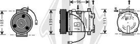 Diederichs DCK1310 - Компресор, кондиціонер autozip.com.ua