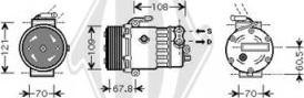 Diederichs DCK1381 - Компресор, кондиціонер autozip.com.ua