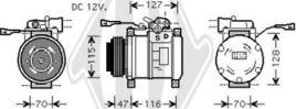 Diederichs DCK1323 - Компресор, кондиціонер autozip.com.ua