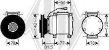 Diederichs DCK1373 - Компресор, кондиціонер autozip.com.ua