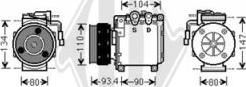 Diederichs DCK1372 - Компресор, кондиціонер autozip.com.ua