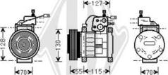 Diederichs DCK1291 - Компресор, кондиціонер autozip.com.ua
