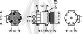 Diederichs DCK1293 - Компресор, кондиціонер autozip.com.ua