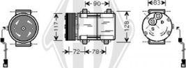 Diederichs DCK1249 - Компресор, кондиціонер autozip.com.ua