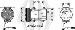 Diederichs DCK1247 - Компресор, кондиціонер autozip.com.ua