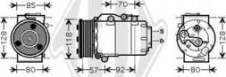 Diederichs DCK1263 - Компресор, кондиціонер autozip.com.ua