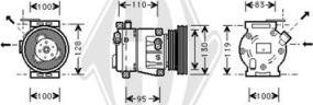 Diederichs DCK1203 - Компресор, кондиціонер autozip.com.ua