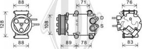 Diederichs DCK1289 - Компресор, кондиціонер autozip.com.ua