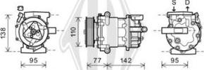 Diederichs DCK1281 - Компресор, кондиціонер autozip.com.ua