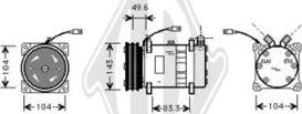 Diederichs DCK1227 - Компресор, кондиціонер autozip.com.ua