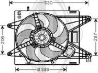 Diederichs DCL1103 - Вентилятор, охолодження двигуна autozip.com.ua