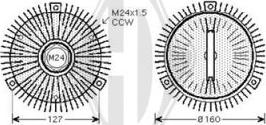 Diederichs DCL1255 - Зчеплення, вентилятор радіатора autozip.com.ua