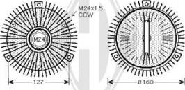 Diederichs DCL1252 - Зчеплення, вентилятор радіатора autozip.com.ua