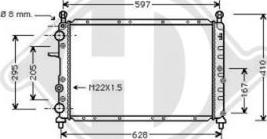 Diederichs DCM1906 - Радіатор, охолодження двигуна autozip.com.ua