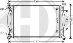 Diederichs DCM1466 - Радіатор, охолодження двигуна autozip.com.ua