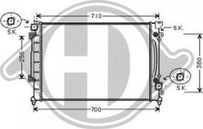 Diederichs DCM1460 - Радіатор, охолодження двигуна autozip.com.ua