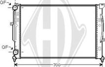 Diederichs DCM1463 - Радіатор, охолодження двигуна autozip.com.ua