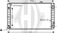 Diederichs DCM1485 - Радіатор, охолодження двигуна autozip.com.ua