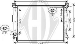 Diederichs DCM1483 - Радіатор, охолодження двигуна autozip.com.ua