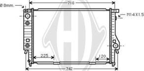 Diederichs DCM1545 - Радіатор, охолодження двигуна autozip.com.ua