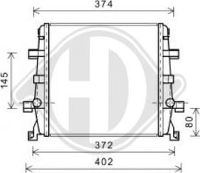 Diederichs DCM1501 - Радіатор, охолодження двигуна autozip.com.ua