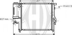 Diederichs DCM1535 - Радіатор, охолодження двигуна autozip.com.ua