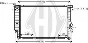 Diederichs DCM1522 - Радіатор, охолодження двигуна autozip.com.ua