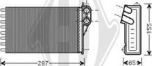 Diederichs DCM1055 - Теплообмінник, опалення салону autozip.com.ua