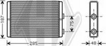 Diederichs DCM1085 - Теплообмінник, опалення салону autozip.com.ua