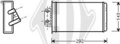 Diederichs DCM1082 - Теплообмінник, опалення салону autozip.com.ua