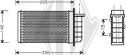 Diederichs DCM1074 - Теплообмінник, опалення салону autozip.com.ua