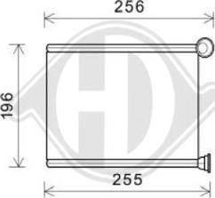 Diederichs DCM1193 - Теплообмінник, опалення салону autozip.com.ua