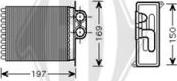 Diederichs DCM1143 - Теплообмінник, опалення салону autozip.com.ua