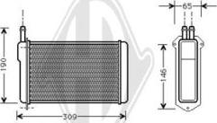 Diederichs DCM1112 - Теплообмінник, опалення салону autozip.com.ua
