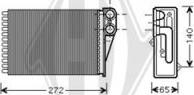 Diederichs DCM1188 - Теплообмінник, опалення салону autozip.com.ua