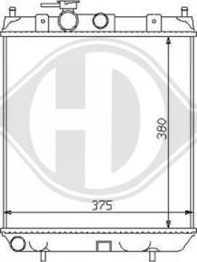 Diederichs DCM1800 - Радіатор, охолодження двигуна autozip.com.ua