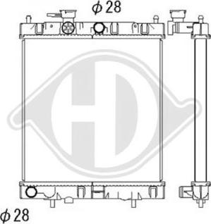 Diederichs DCM1801 - Радіатор, охолодження двигуна autozip.com.ua