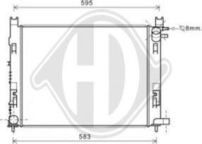 Diederichs DCM1885 - Радіатор, охолодження двигуна autozip.com.ua