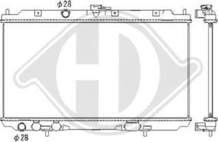 Diederichs DCM1825 - Радіатор, охолодження двигуна autozip.com.ua