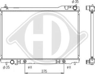 Diederichs DCM1871 - Радіатор, охолодження двигуна autozip.com.ua