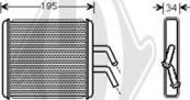 Diederichs DCM1309 - Теплообмінник, опалення салону autozip.com.ua