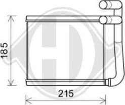 Diederichs DCM1303 - Теплообмінник, опалення салону autozip.com.ua