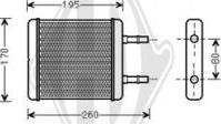 Diederichs DCM1295 - Теплообмінник, опалення салону autozip.com.ua