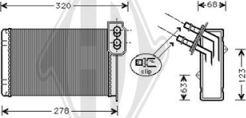 Diederichs DCM1201 - Теплообмінник, опалення салону autozip.com.ua