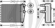 Diederichs DCM1217 - Теплообмінник, опалення салону autozip.com.ua