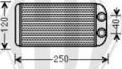 Diederichs DCM1236 - Теплообмінник, опалення салону autozip.com.ua