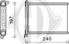 Diederichs DCM1222 - Теплообмінник, опалення салону autozip.com.ua